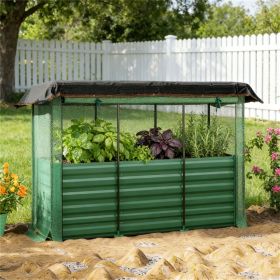 Flower pot box, elevated garden bed, planting box, planting bed, green